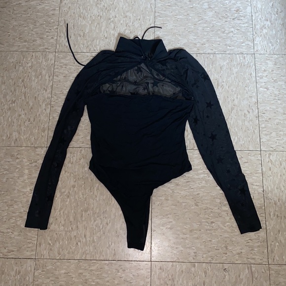 Dolls Kill - Dream Bandits Australia - Bewitching High Neck Star Mesh Bodysuit S - Picture 9 of 16